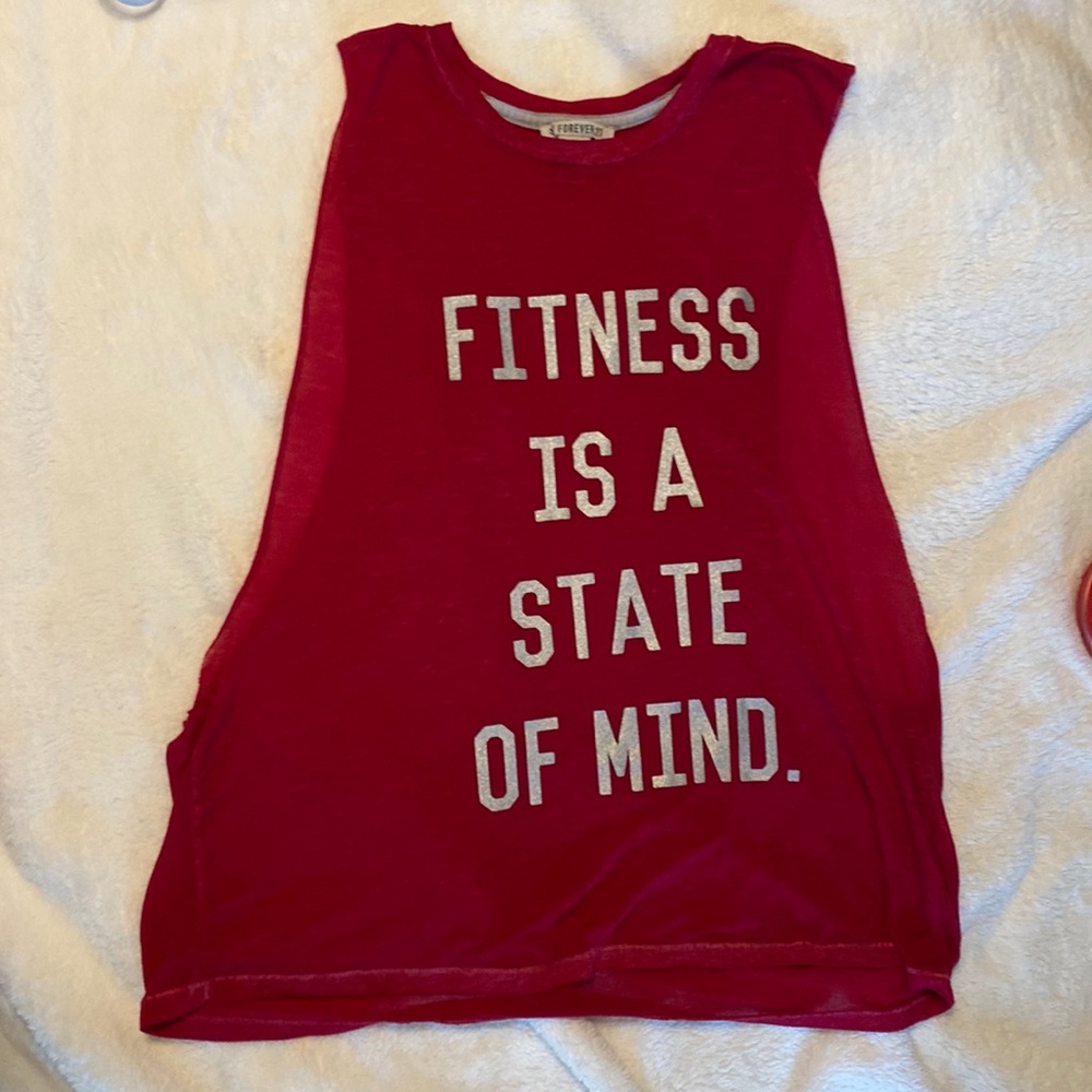 Forever 21, wine red, with sparkle sliver lettering
